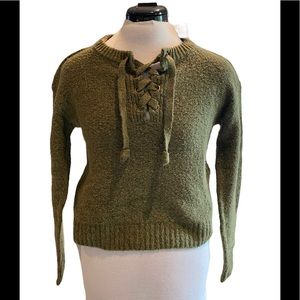 American Eagle Sage Green XXS Knit Sweater NWT